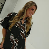 Billie Floral Blouse - Hunter