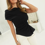 Kenzie Ruched Top - Black