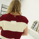 In The Stadium Sweater Top - Cabernet