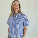 Tyra Striped Top - Blue