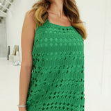 Betty Overlay Dress - Green