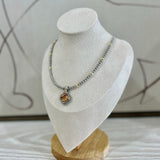 Quatrefoil Two Tone Necklace