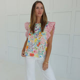 Floral Frenzy Top