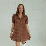 Florence Mini Dress - Mocha