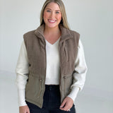 Forks Sherpa Puff Vest