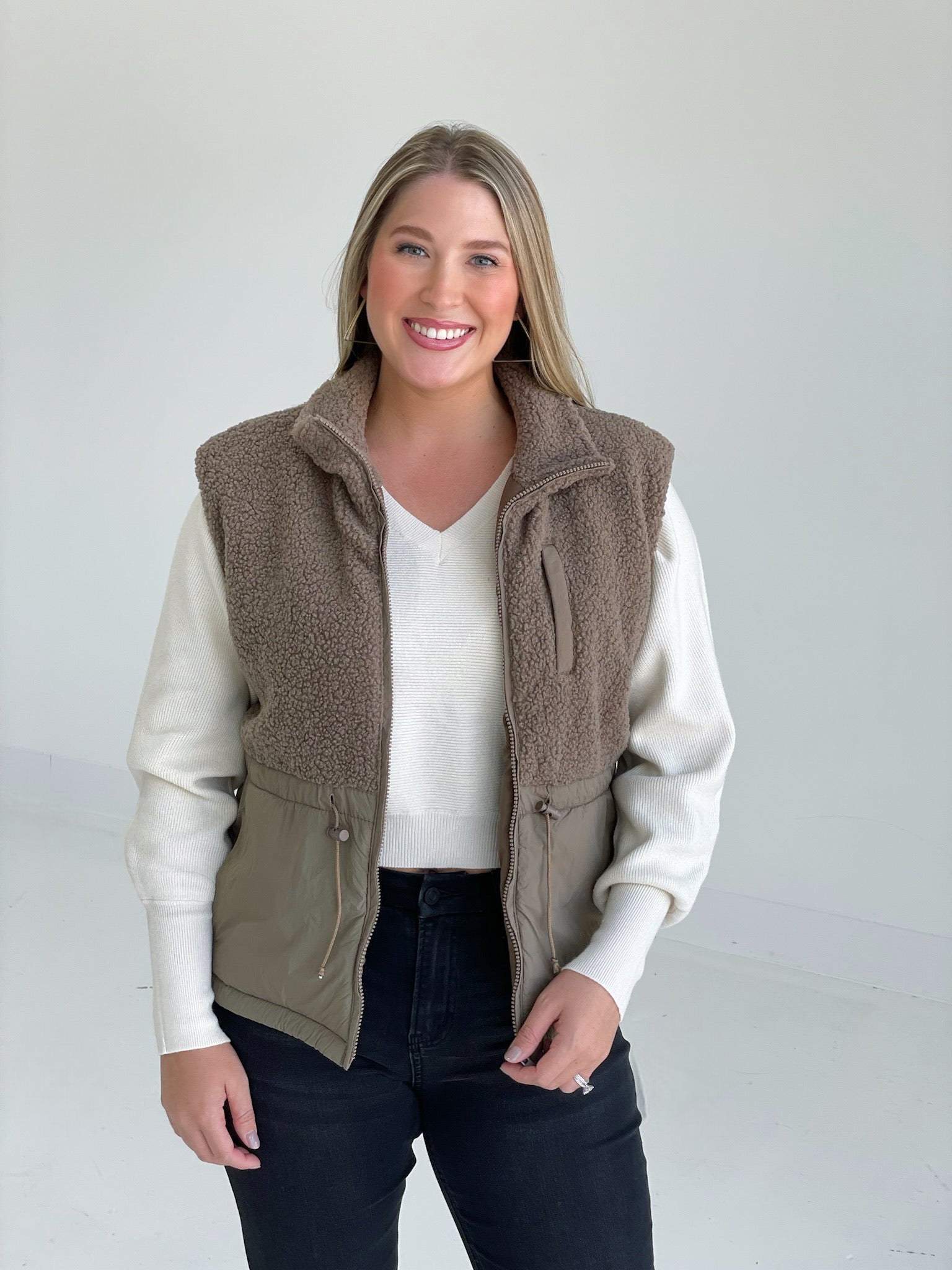 Forks Sherpa Puff Vest