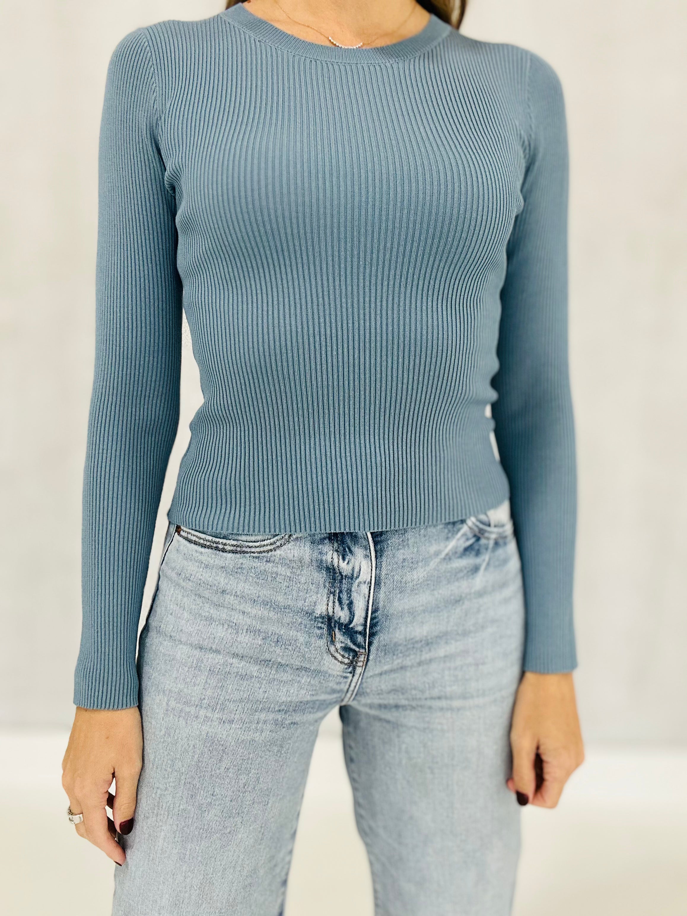 Underneath It All Top - Chambray