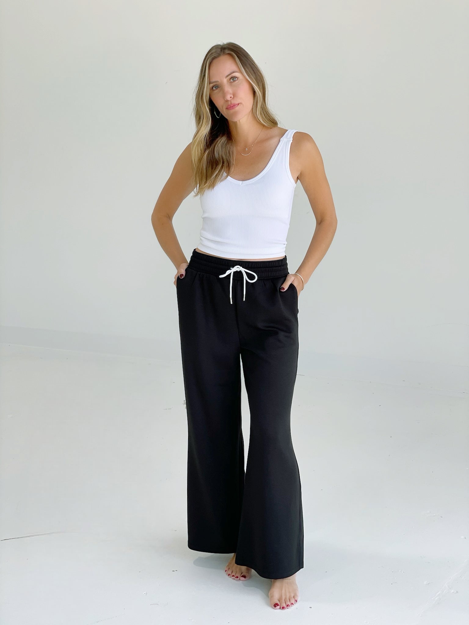 The Dive High Rise Pants - Black