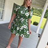 Mum Grazing Mini Dress - Green