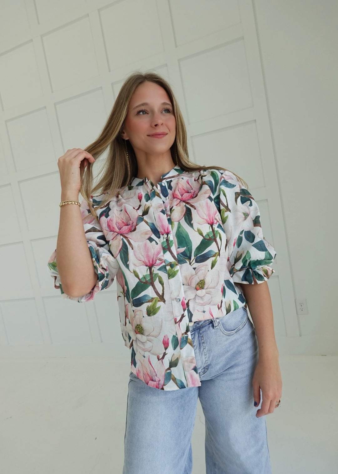 Saga Blouse - Blue