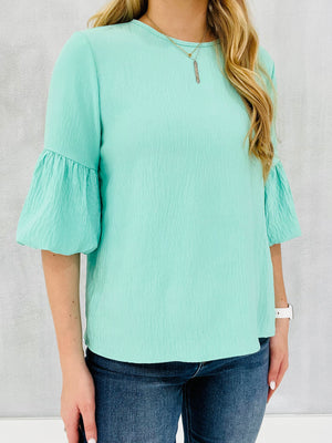 One To Beat Blouse - Mint