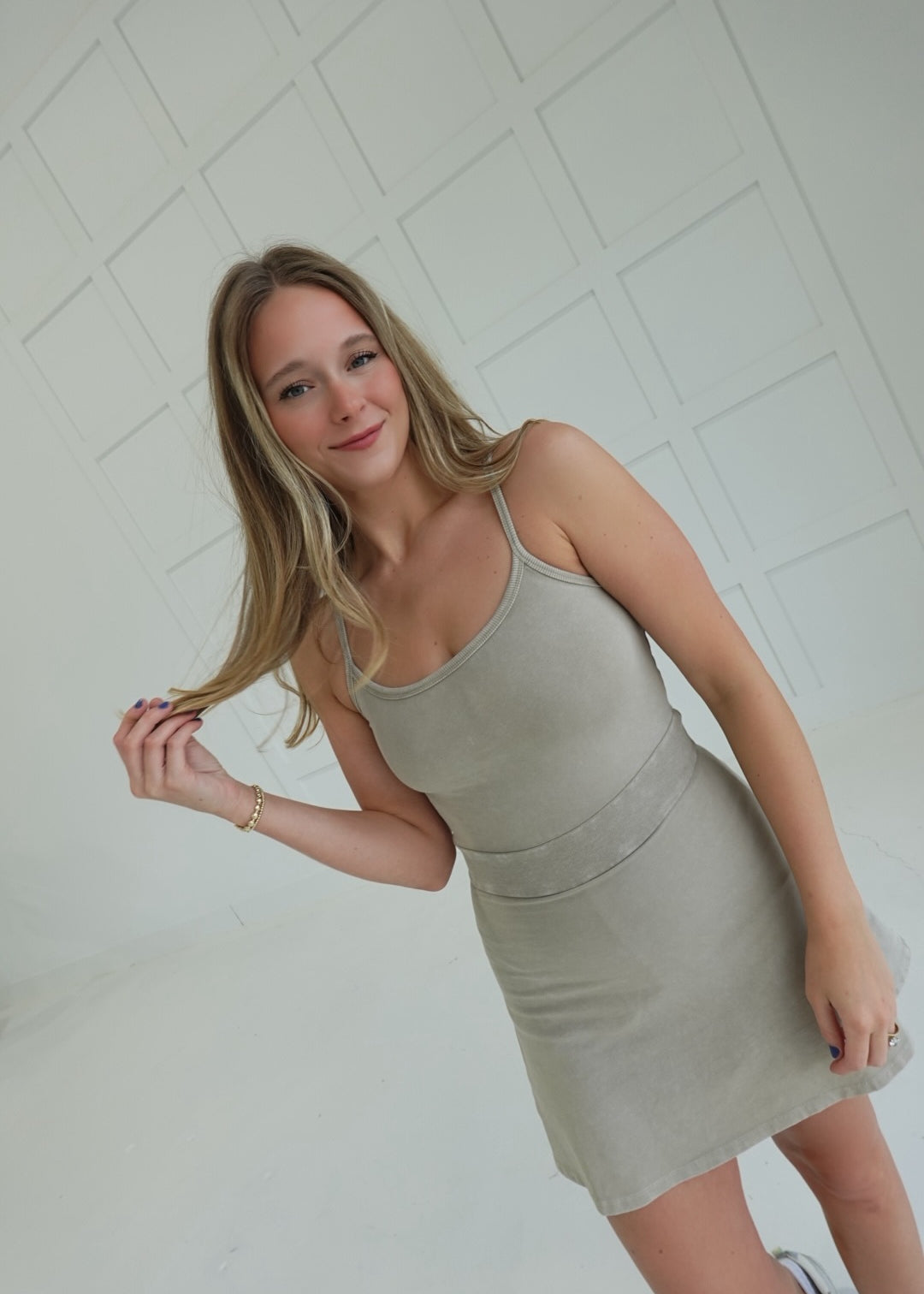 Provisional Skort Dress - Beige