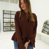 Callie Blouse - Brown