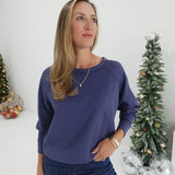 Scooba Pullover Top - Indigo