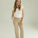 Suited For You Pants - Taupe
