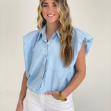 Leah Top - Blue