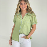 Stella Spring Blouse - Green