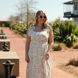 Staying Centered Midi Dress - Ivory