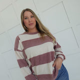Petra Knit Top - Burgundy
