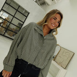 Twist on Gingham Jacket - Green