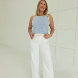 Traitors Crochet Cami Top - Blue