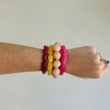 Boho Stretch Bracelet - Pink