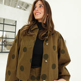 Dot to Dot Jacket - Brown