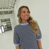 Choosey Sweater Top - Light Blue