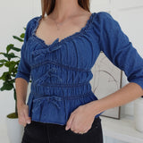 Duchess Denim Top