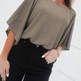 Glitz or Glam Top - Mocha