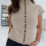 Alternating Button Sweater