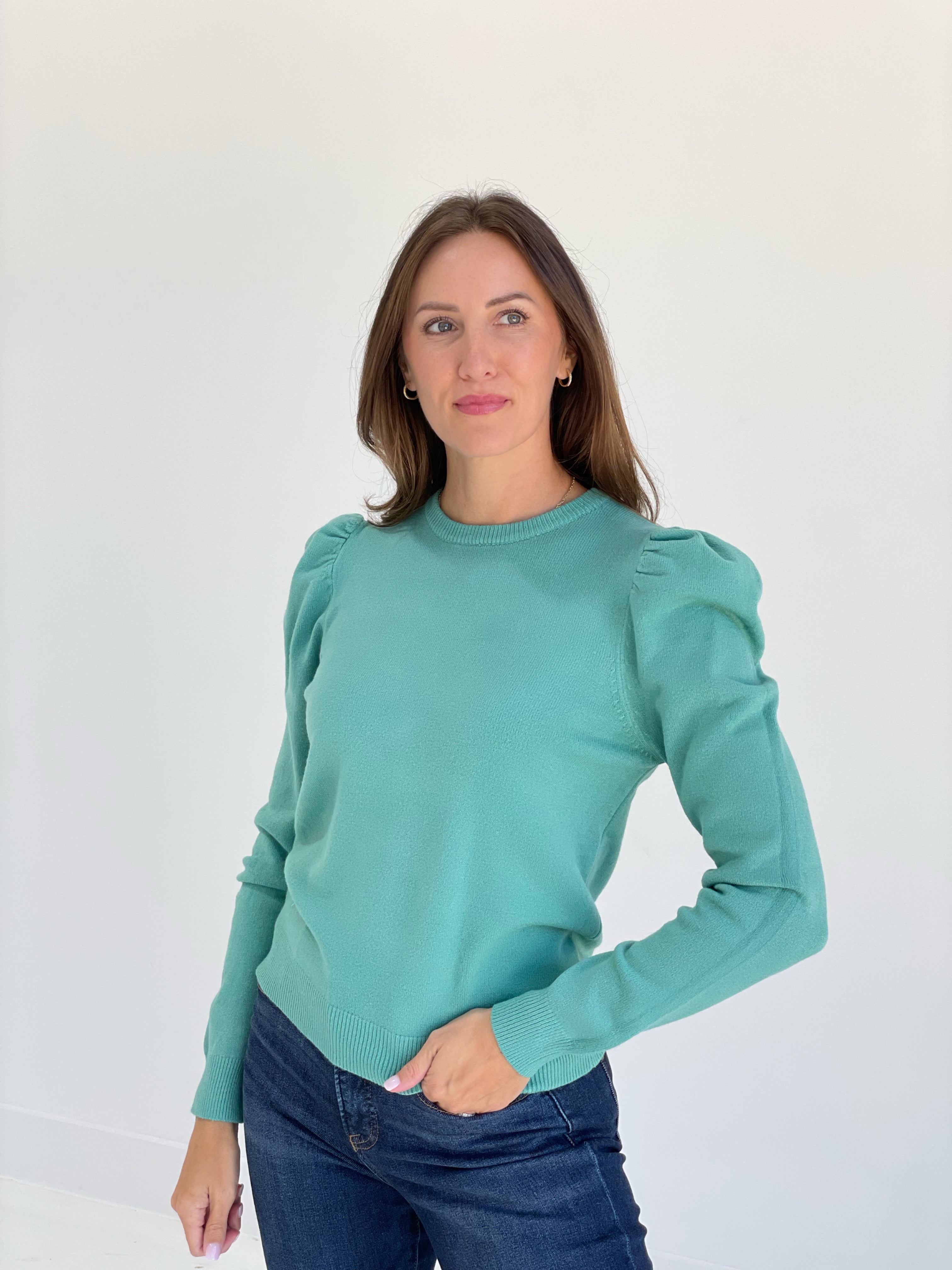 Back For Basics Sweater - Polar Green