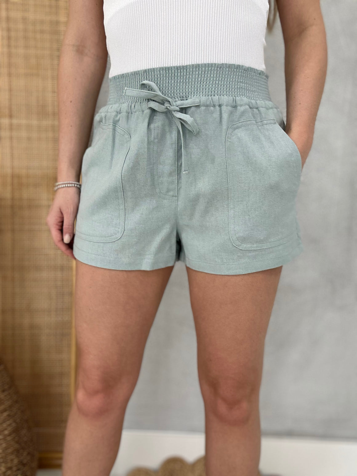 Step Above Comfort Shorts - Mint