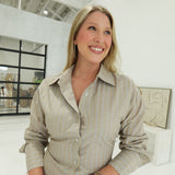 Power Play Top - Khaki Multi