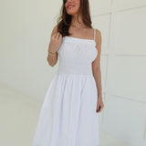 Laya Midi Dress - White