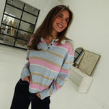 Sky High Polo Sweater