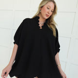 Lorelai Scalloped Set - Black