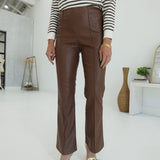 Foxy Flare Pants - Brown