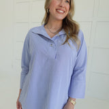 Elevated Country-Side Top - Navy