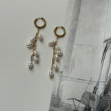 Pearl Branch Drop Earrings