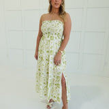 Citrus Coast Midi Dress - Olive