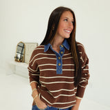Jacques Sweater Top - Brown