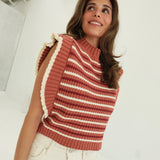 Pumpernick Sweater Vest - Rust