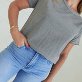 Just a Basic Tee - Grey