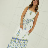 Tallula Midi Dress - Blue Multi
