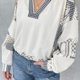 On The Run Patch Slouchy Top