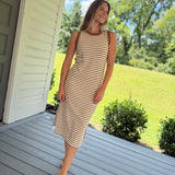 Manning Striped Midi Dress