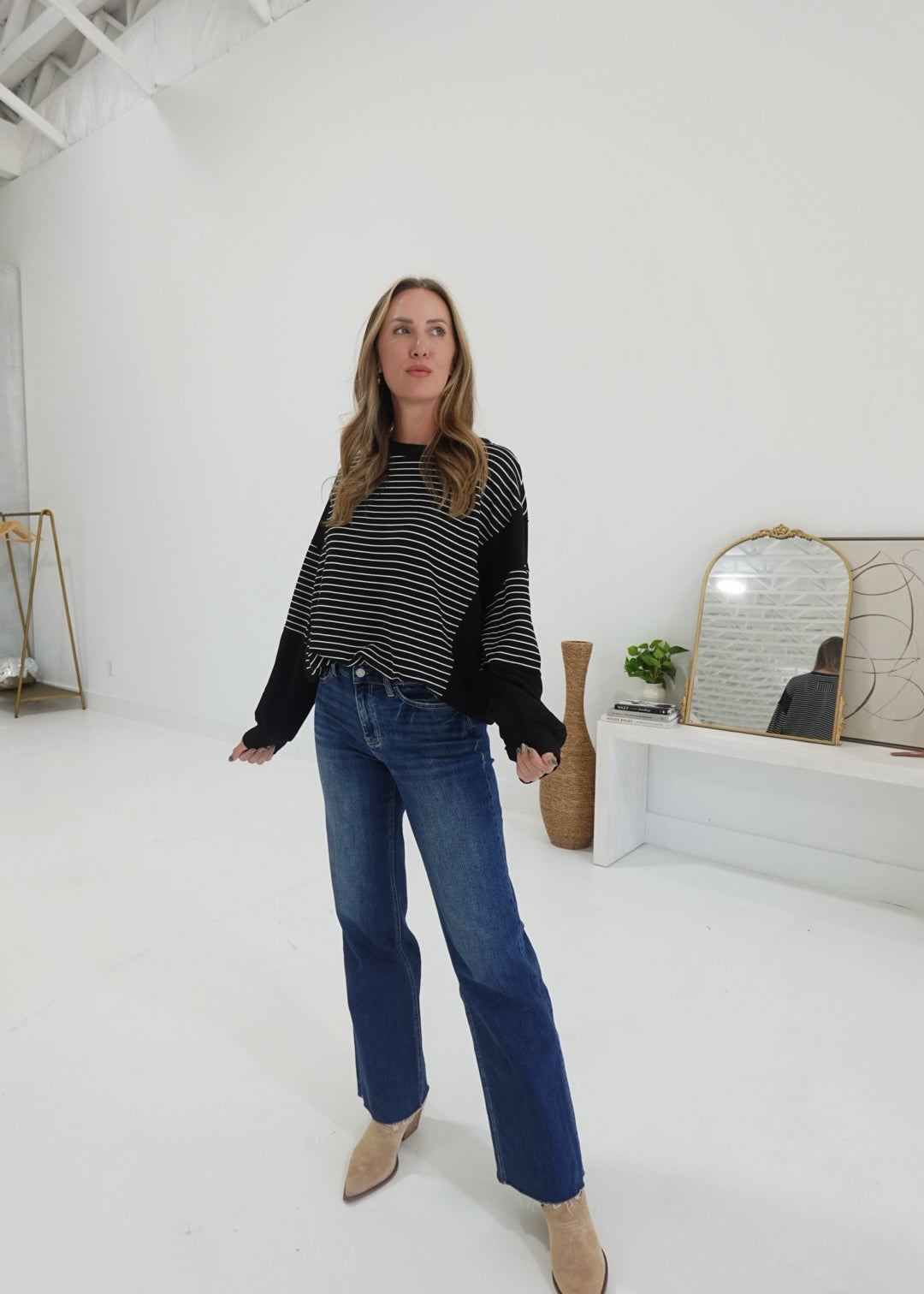 Cutting Corners Knit Top - Black