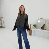 Cutting Corners Knit Top - Black