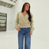 Taysia Wrap Sweater